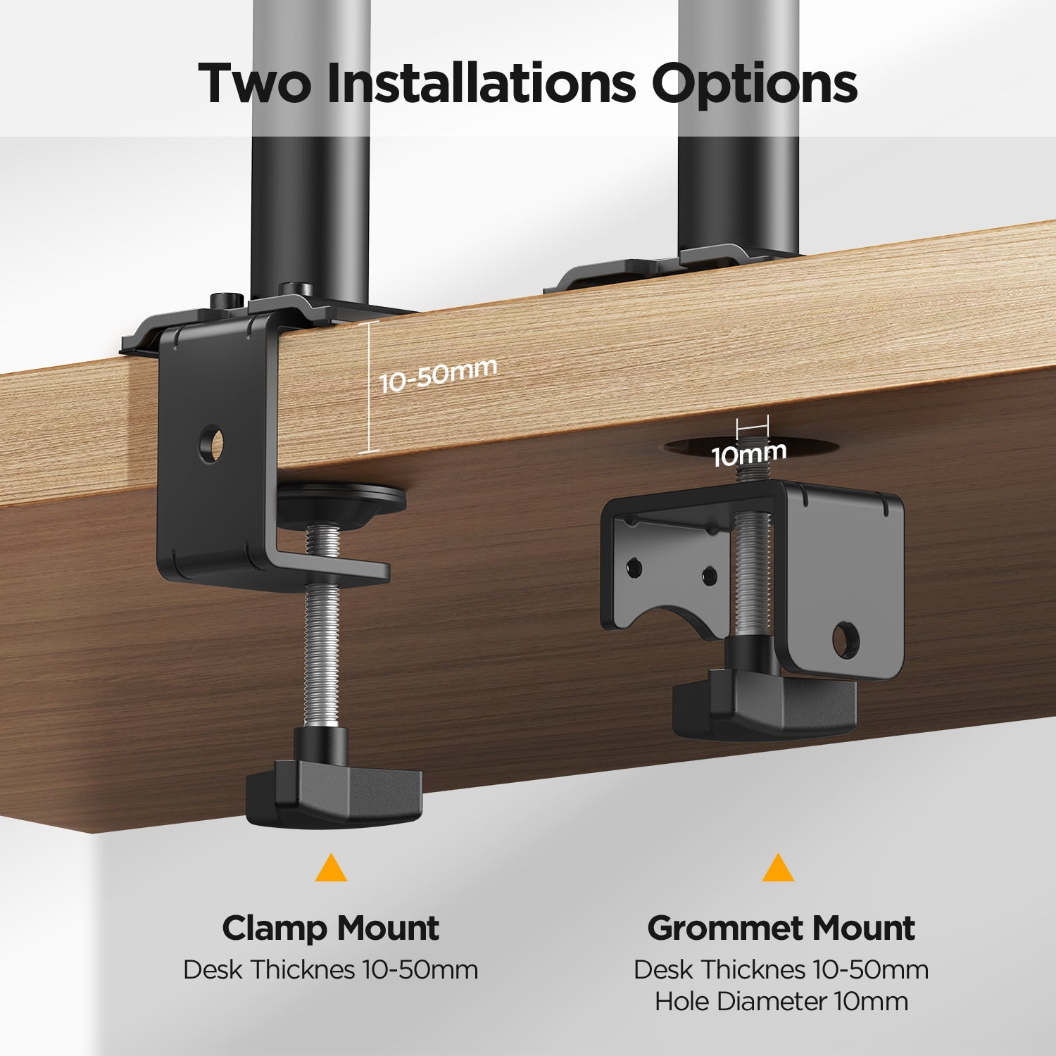 KOORUI KR10G Single Monitor Stand Desk Mount for 13-32 Inch Holds Screens