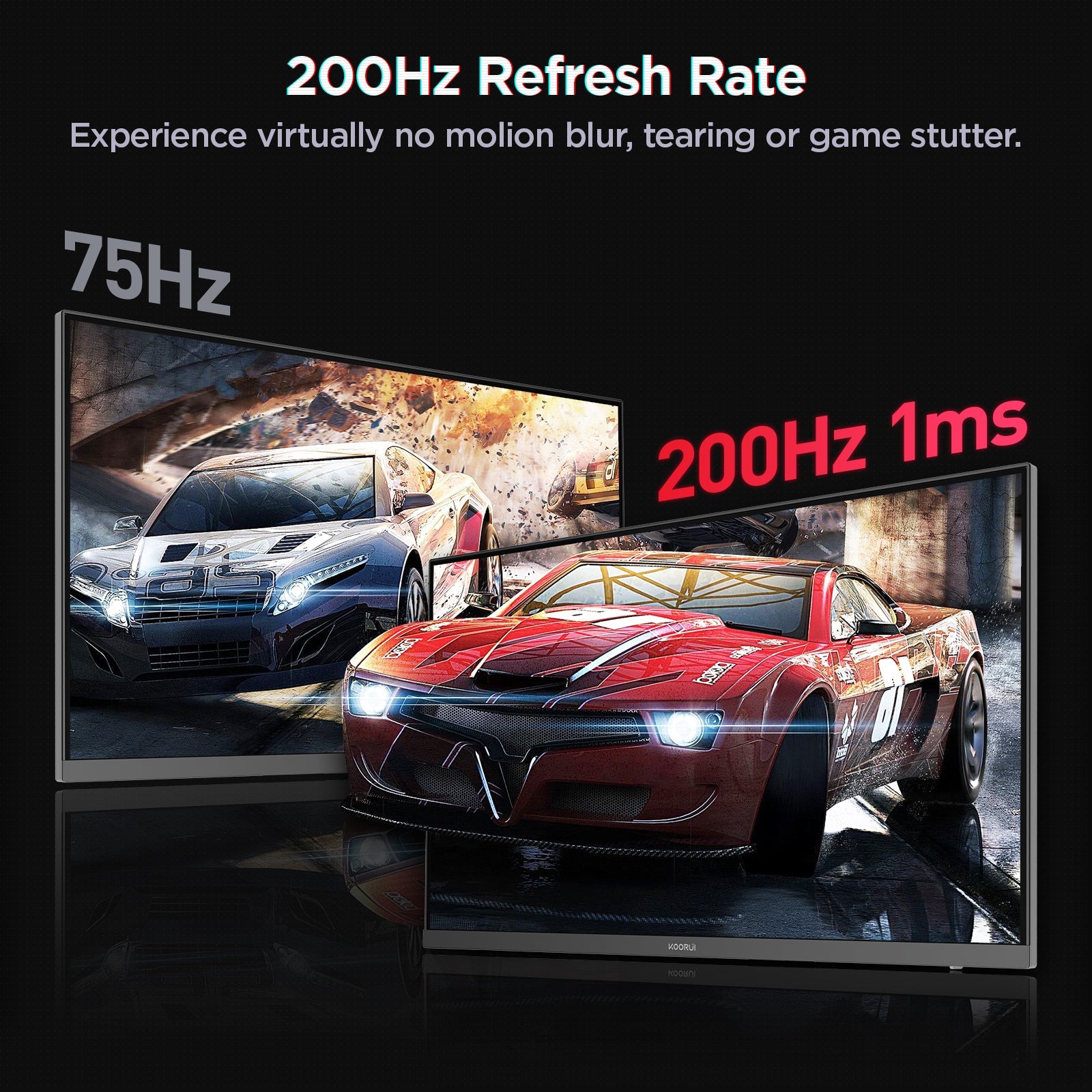 KOORUI G2721P 27-inch IPS QHD 200Hz Gaming Monitor