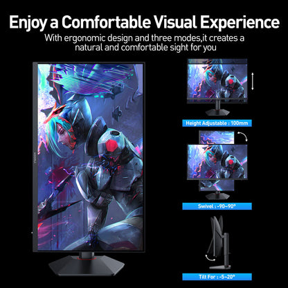 KOORUI G2741L 27-inch IPS 4K UHD Dual-Mode 160Hz+UHD/320Hz+FHD Gaming Monitor