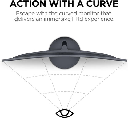 KOORUI 27N5CA 27-inch VA FHD 75Hz Curved Gaming Monitor